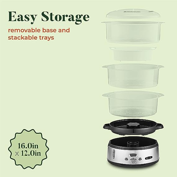 bella-cuiseur-vapeur-numérique-à-trois-niveaux-de-9,5-l,-cuisson-simultanée-saine
