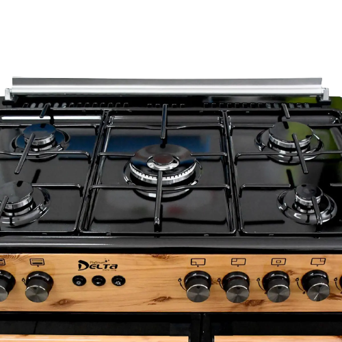 cuisinière-delta---stylish---5-feux---60-*-90---bois---06-mois