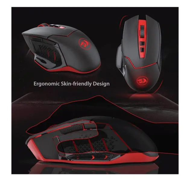 souris-gaming-sans-fil-redragon---m690-1-avec-changement-de-dpi,-2-boutons-latéraux-,-2400-dpi,-design-ergonomique-et-7-boutons-noirs