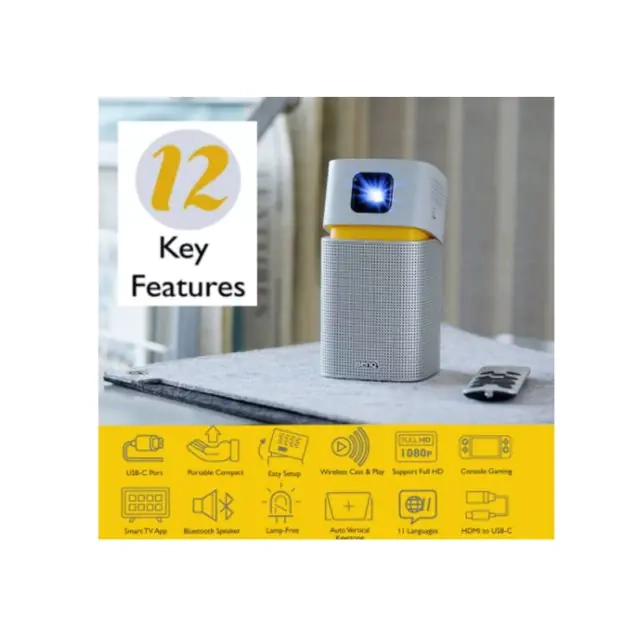 mini-vidéoprojecteur---benq-gv1-portable-avec-wi-fi-et-haut-parleur-bluetooth---12-mois-de-garantie