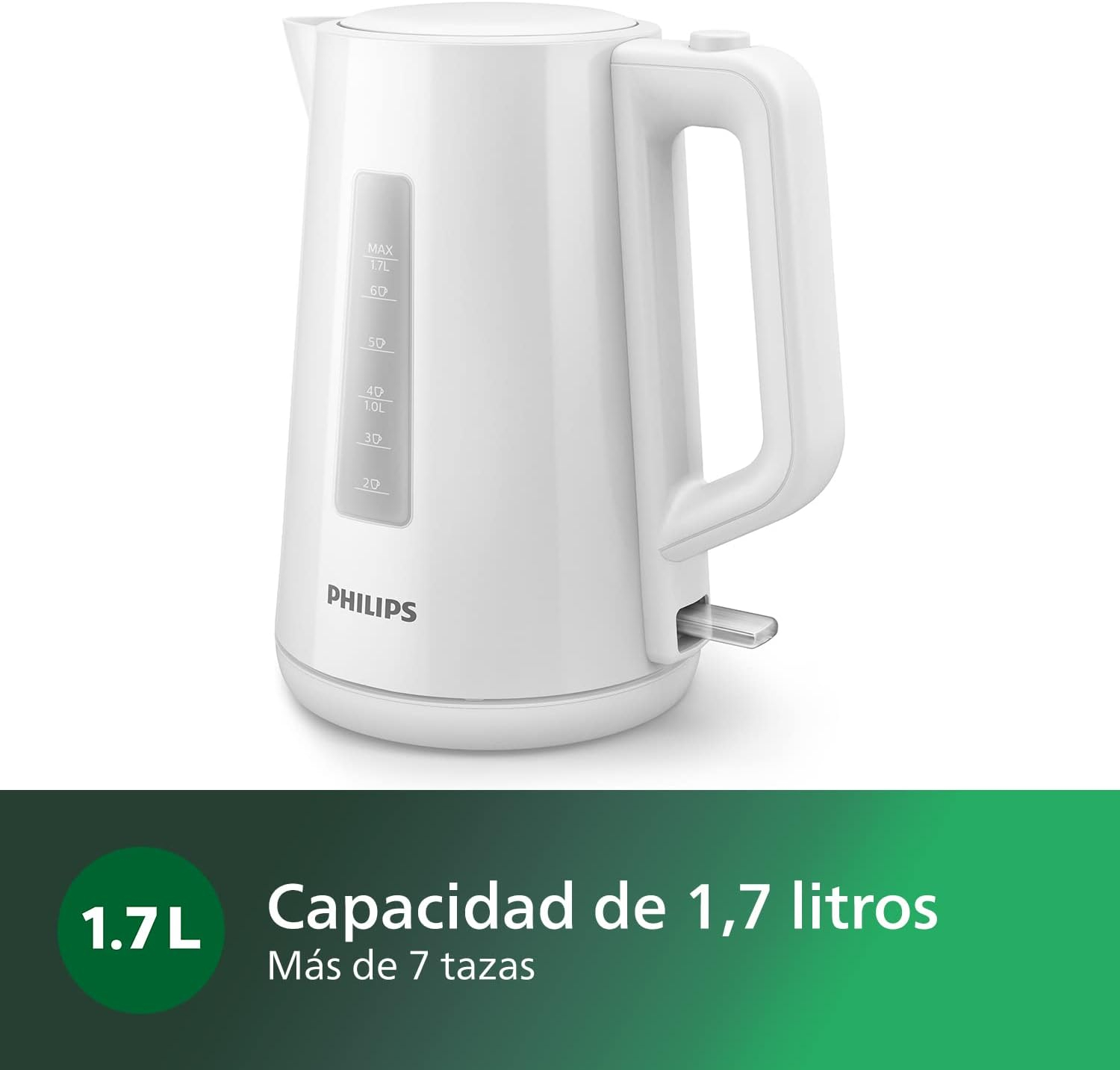 bouilloire-électrique-philips-hd9318w---1.7-litre---1850---2200w---blanc---6-mois