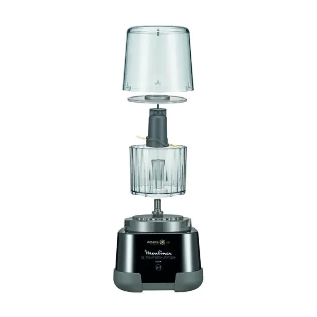 hachoir-6-en1-avec-blender-la-moulinex-ultimate---dp815810---1000w---hachoir-350g-+-blender-2l---noir---garantie-4-mois