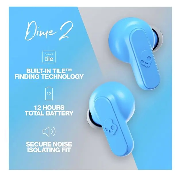 ecouteurs-sans-fil---skullcandy-dime-2---isolation-du-bruit---jusqu'à-12-heures-d'autonomie---ipx4-résistant-à-la-sueur