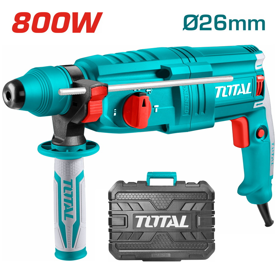perceuse-à-percussion-total-th308268---rotative-haute-résistance---800-w---26-mm---6-mois