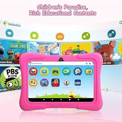 tablette-pour-enfants,-écran-ips-hd-7",-android-10.0,-2-go-de-ram,-32-go-de-rom,-kidoz-pré-installée,-wi-fi-uniquement,-rose/bleu