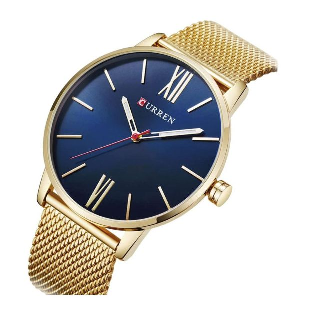 montre-homme-étanche---curren---acier-inoxydable-pour-homme---doré-et-noir
