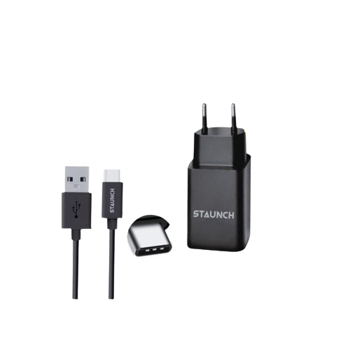 chargeur-staunch-2.4-a-avec-câble-type-c-(2-port)---garantie-06-mois