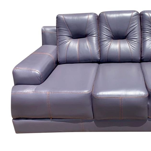 canapé-droit-3-places---cuir-synthétique---mousse-de-fabrication-ph7---gris-ardoise