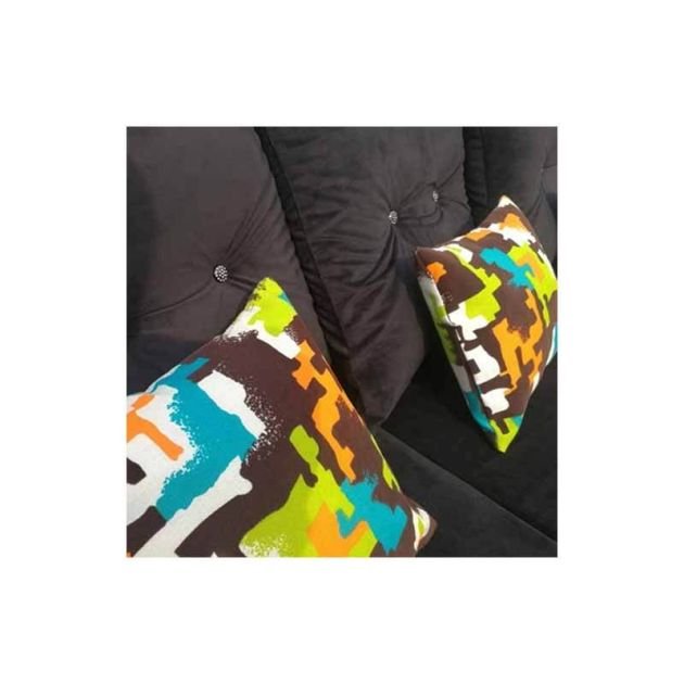 salon-en-velours-avec-canapé-d'angle---5-places---noir