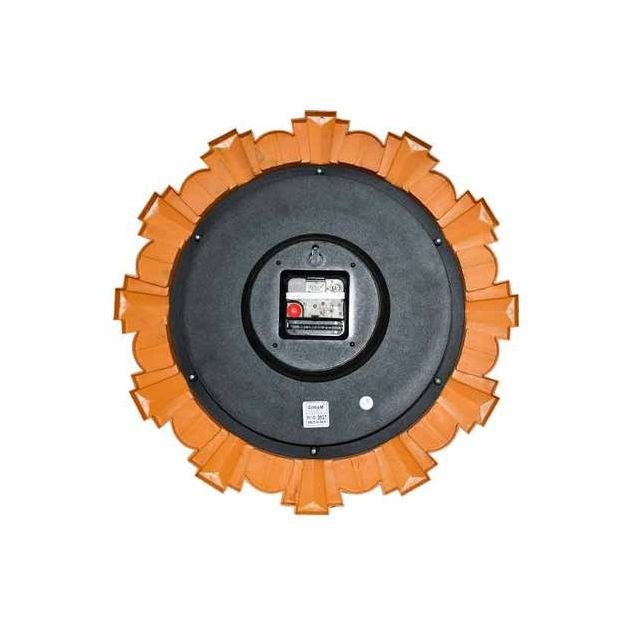 horloge-murale---sonam---forme-rond---plastique---marron