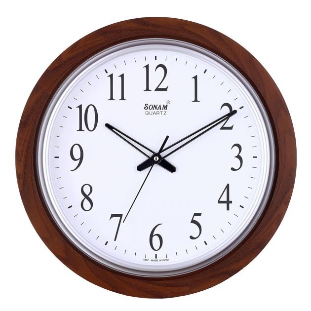 horloge-murale---sonam---forme-rond---plastique---40x40-cm---marron