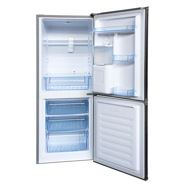 réfrigérateur-combiné---mr-uk---280-litres---ftui-f143-27---avec-distributeur-d'eau---gris-foncé---garantie-6-mois
