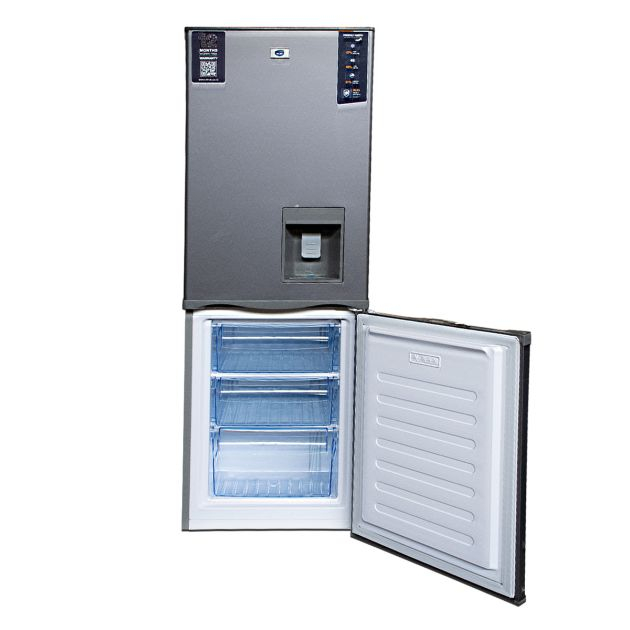réfrigérateur-combiné---mr-uk---280-litres---ftui-f143-27---avec-distributeur-d'eau---gris-foncé---garantie-6-mois