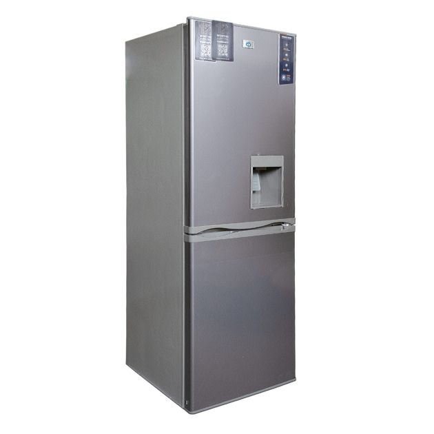 réfrigérateur-combiné---mr-uk---280-litres---ftui-f143-27---avec-distributeur-d'eau---gris-foncé---garantie-6-mois
