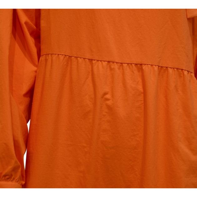 robe-longue-pour-femme---defacto---manche-longue---orange