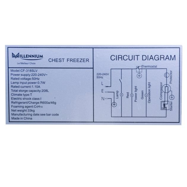 congélateur-coffre-à-un-battant---millennium-cf-360slv---no-frost---258-litres---gris---garantie-6-mois