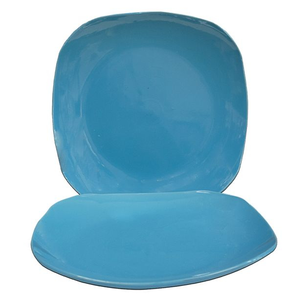 assiettes-carrées-lourdes---set-de-6-pièces---10.552uareco---céramique---bleu