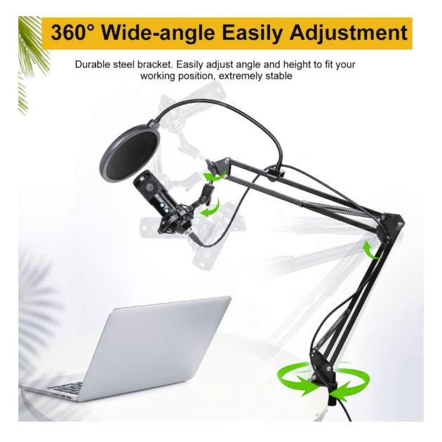 microphone-pc--microphone-à-condensateur-usb--accloo---microphone-plug-and-play-pour-l'enregistrement-professionnel