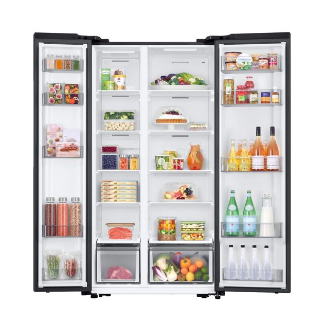 réfrigérateur-américain-samsung---560-litres---rs57dg4000b4gh---no-frost---wifi---compresseur-à-onduleur-numérique---noir-mat---garantie-12-mois