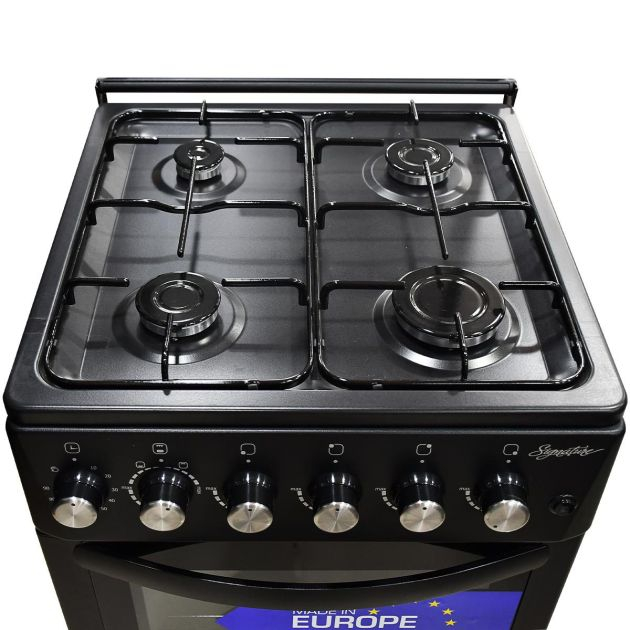 cuisinière-à-gaz-4-feux---signature---sg-cui-5511g-blk-arc---50-x-50-cm---inox---noir---garantie-06-mois