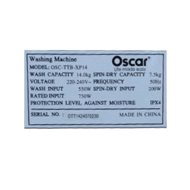 machine-à-laver-semi-automatique--14kg--oscar-osc-ttb-xp14--noir--garantie-6-mois