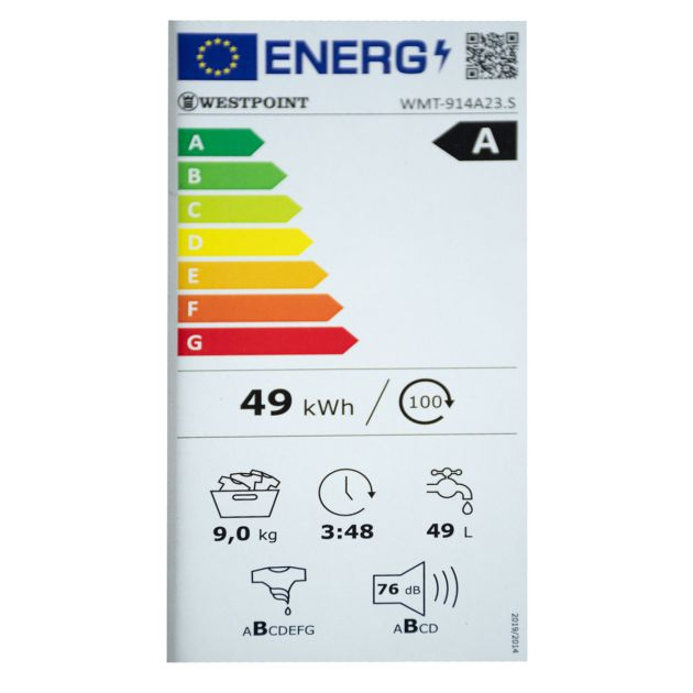machine-à-laver-automatique---westpoint---9kg---inverter---wmt-914a23---1900w---argent---garantie-06-mois