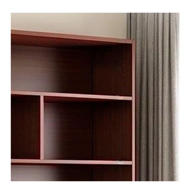 bibliothèque-verticale-moderne-en-bois-avec-armoire---marron---assemblage-partiel-requis