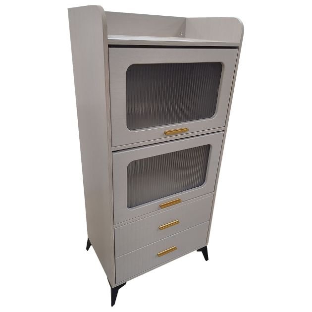 armoire-de-rangement-–-hb03024-–-finition-pvc/mélamine-–-1,3-mètre-–-noyer-lavé/chêne-blanc-–-panneau-de-particules-–-livrée-démontée