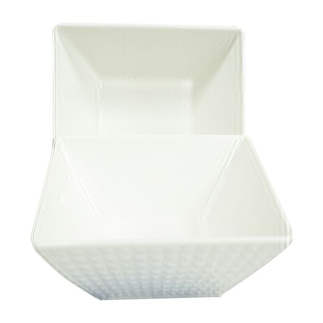 bols-carrés-en-porcelaine---lot-de-7-pièces---kr2401045---blanc
