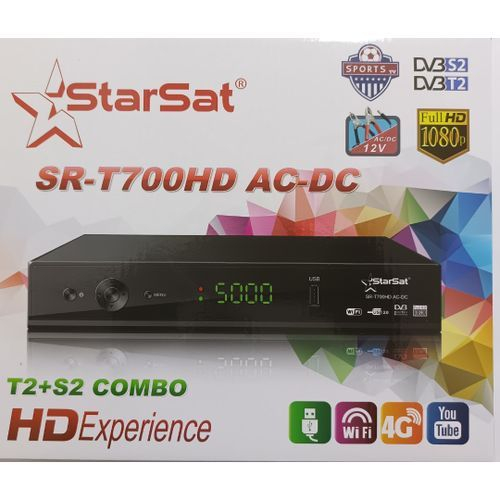 star-sat-décodeur-tnt---sr-t700hd---usb-2.0/wifi---3g---noir-+-chaînes-gratuites