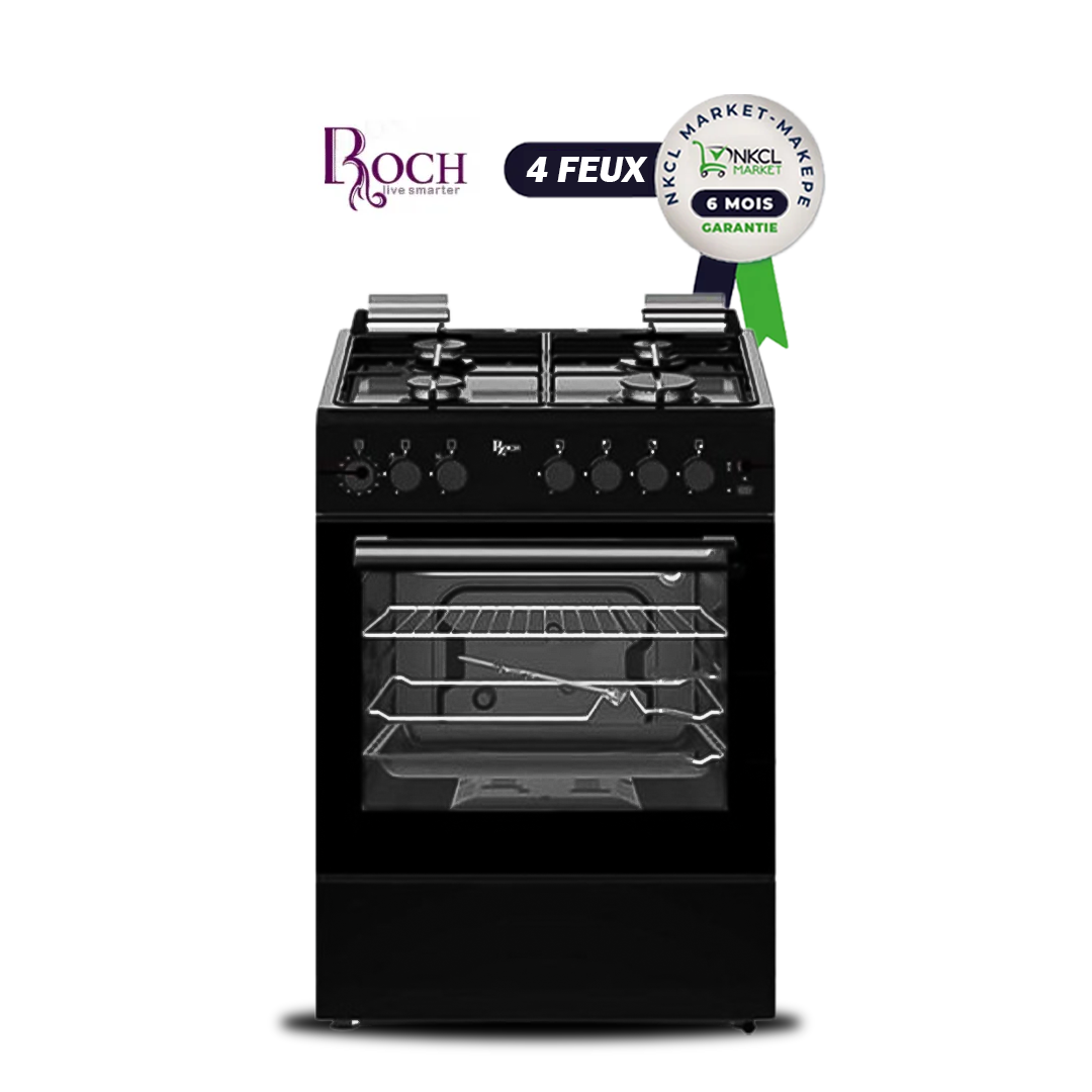 cuisinière-à-allumage-électrique-et-minuterie---4-feux---roch---60-x-60-cm---noir---garantie-06-mois