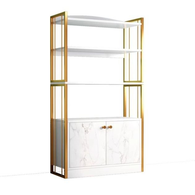 armoire-à-vernis-à-ongles-avec-porte-coulissante---3-étagères---3-compartiments---blanc