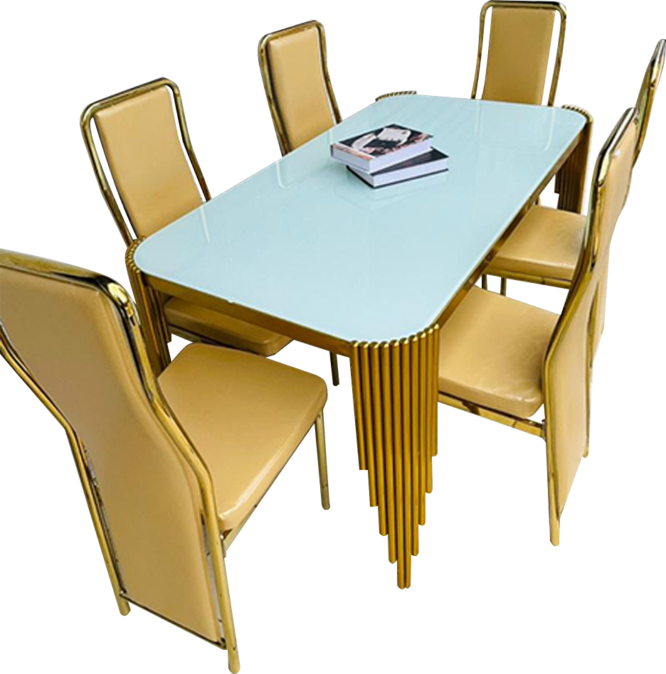 salle-à-manger-moderne-6-places-–-verre-&-simili-blanc-cassé