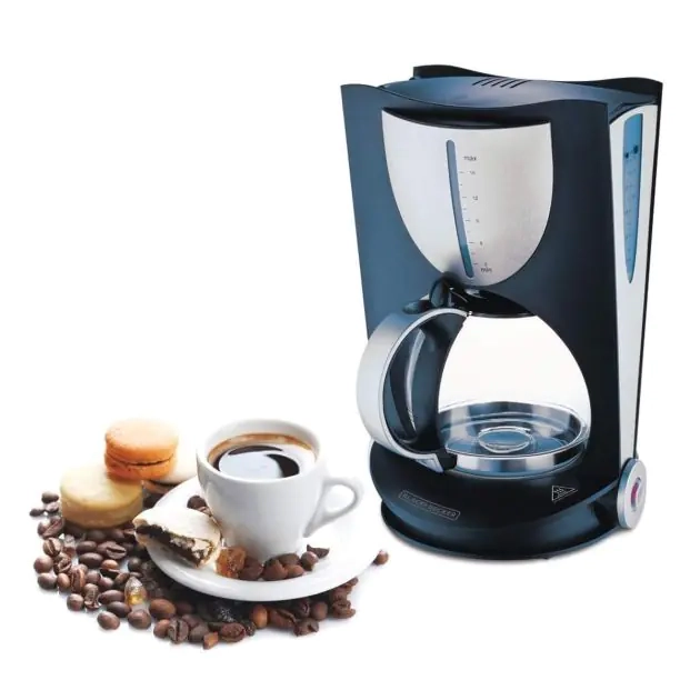 cafetière-machine-à-café-1050-watts---black-&-decker---dcm80-b5---10-cups---noir-argent---3-mois