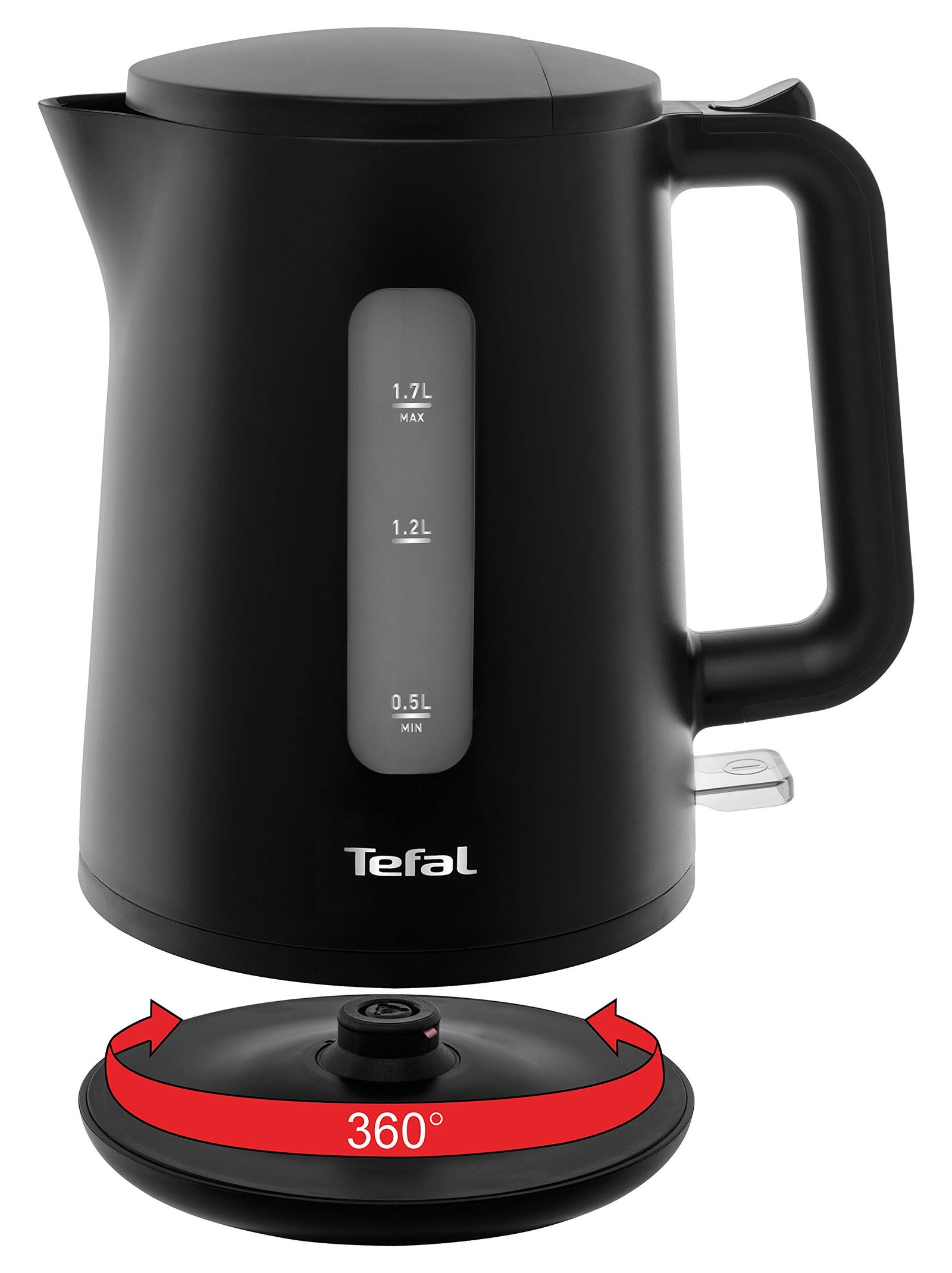 bouilloire-électrique-tefal-element-ko2008---1,7-l---2400-w---interrupteur-automatique---noir-mat---6-mois