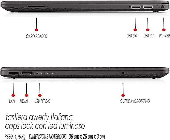 laptop-hp-250-g9---ecran-15,6"---fhd-intel-core-i5-i5-12---windows-11---512-go-ssd-16go-ram-qwerty