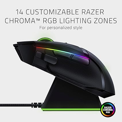 souris-de-jeu-sans-fil---razer-basilisk-ultimate---chroma-rgb-lighting---11-boutons-programmable---100-heures---garantie-6-mois