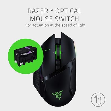 souris-de-jeu-sans-fil---razer-basilisk-ultimate---chroma-rgb-lighting---11-boutons-programmable---100-heures---garantie-6-mois