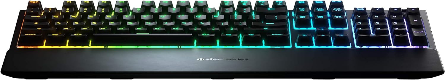 clavier-gaming-mécanique---steelseries-apex-3---rétroéclairage-prismsync-rgb-châssis-en-aluminium---molette-de-réglage---12-mois-(livré-entre-3-5-jours)