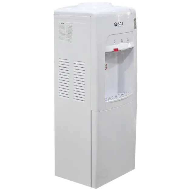 distributeur-d'eau-chaude-et-froide---spj---avec-mini-réfrigérateur-intégré---520-watts---blanc---3-mois