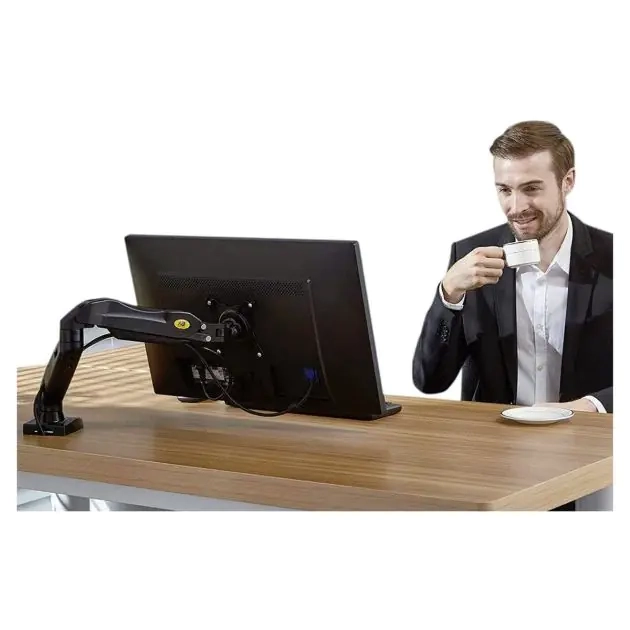 support-de-bureau-pour-1-écran-17"-à-30"---rotation-+-inclinaison---jusqu'à-8-kg