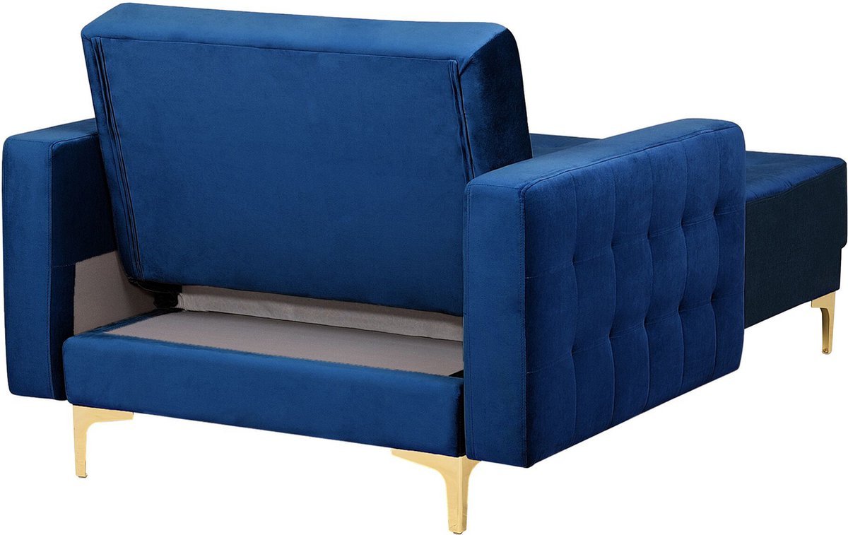 beliani-aberdeen---chaise-longue---blauw---velours