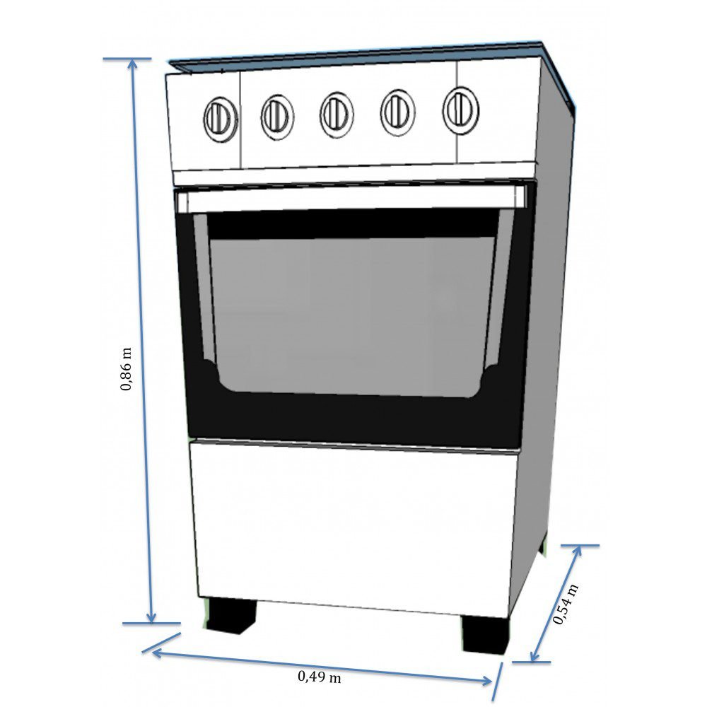 cuisinière-à-gaz-megalux-–-50x50-–-4-foyers-–--garantie:-6-mois