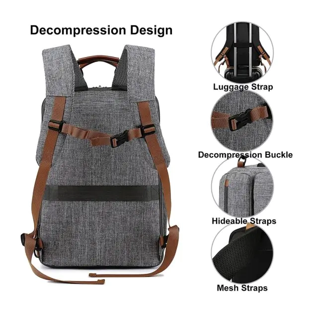 sac-à-dos-pour-ordinateurs-portables-coolbell-multi-poches-noir-ou-gris-(livré-entre-3-5-jours)