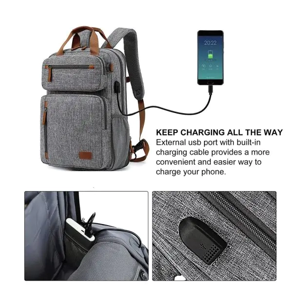sac-à-dos-pour-ordinateurs-portables-coolbell-multi-poches-noir-ou-gris-(livré-entre-3-5-jours)
