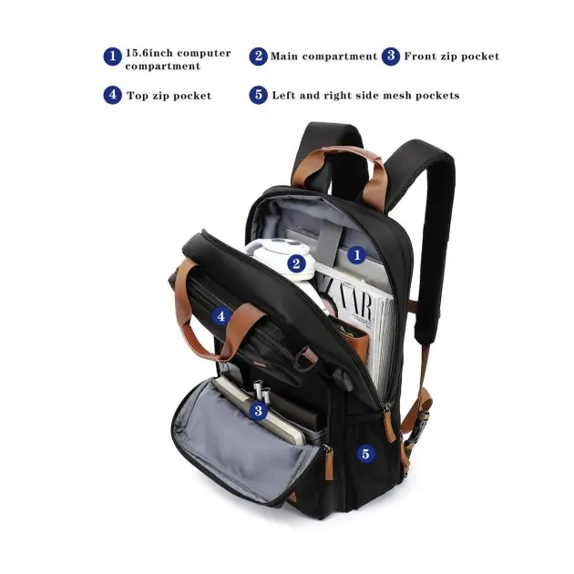 sac-à-dos-pour-ordinateurs-portables-coolbell-multi-poches-noir-ou-gris-(livré-entre-3-5-jours)