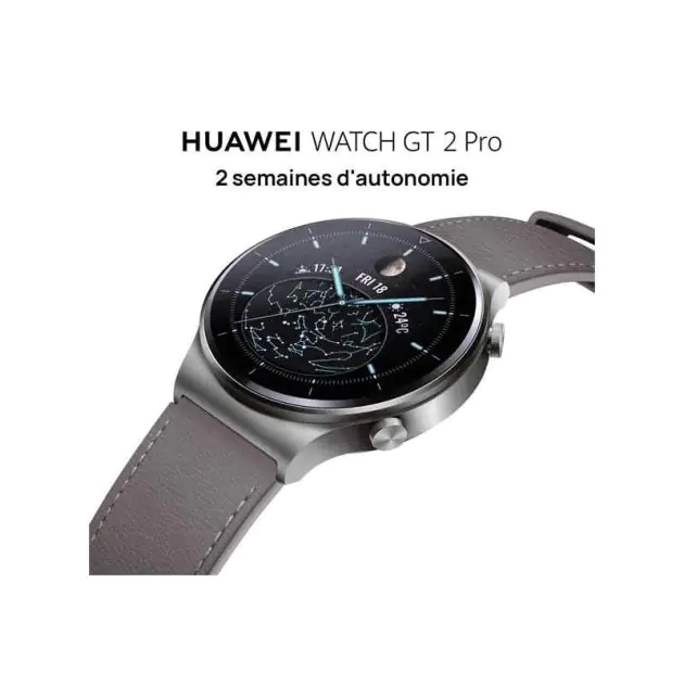 montre-connecté---huawei---watch-gt2-pro---capteur-de-fréquence-cardiaque---4go-de-rom---1,32"---environ-14-jours-d'autonomie-en-utilisation-normale---bluetooth-v5.1-(-livré-entre-03-et-07-jours-)