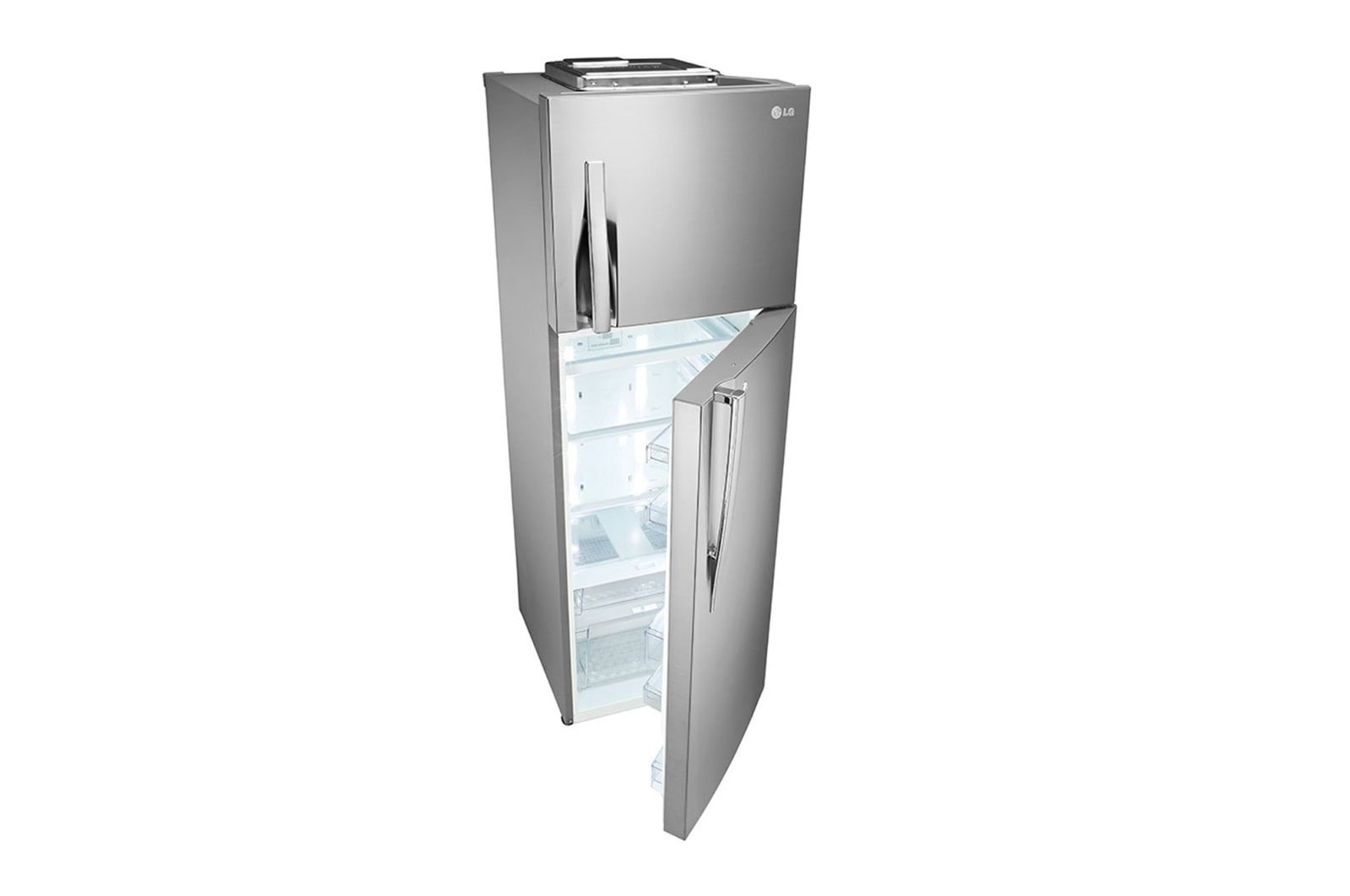 réfrigérateur-à-congélateur-supérieur-gl-g322rlbb-de-308-l-avec-porte-réfrigérée,-linear-cooling™-et-hygienefresh+™---gris---12-mois