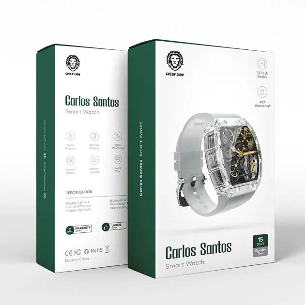 montre-connectée---green-lion-carlos-santos---plusieurs-modes-sportifs---1,57"---ip67---290-mah---garantie-6-mois