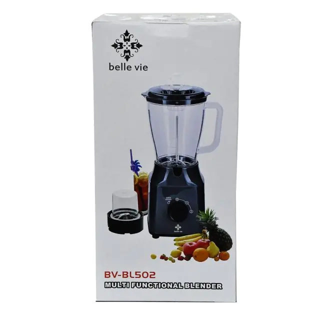 blender-mixeur-2en1---belle-vie---bv-bl502---400-watts---1,5-l+-1-bol-de-broyage---noir---3-mois